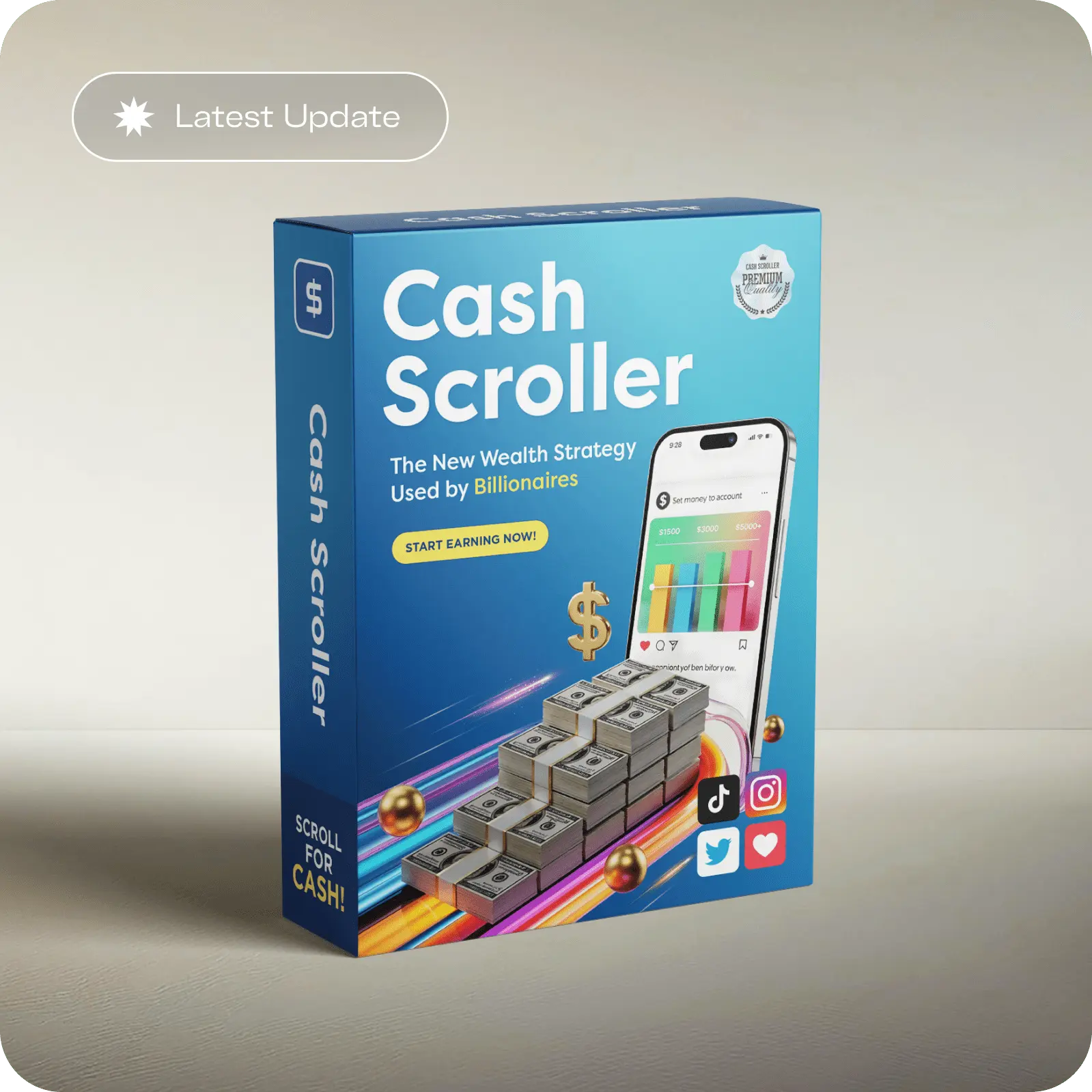 CashScroller platform interface